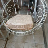 دوعدد صندلی فلزی