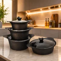 قابلمه چدن گرانیتی 10پارچه(تعویض ظروف کهنه بانو)