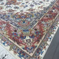 فرش دستباف (بساک) جفت ۹ متری نقشه علیا گل ابریشم|فرش|مشکیندشت, |دیوار