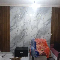 نصب  کاغذ دیواری نقاشی  ساختمان  نصب ماربل شیت|خدمات پیشه و مهارت|قشم, |دیوار