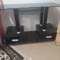میز تلویزون شیشه ای