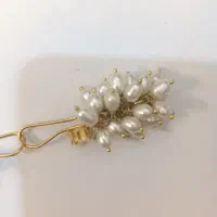 طلا یک گوشواره جفت ایتالیایی و یک جفت مروارید|جواهرات|قم, شاه احمد قاسم|دیوار