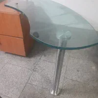 میز شیشه گرد تک پایه کمد دارکلاسیک سفارشی