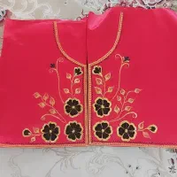 سخمه گلدوزی شده اماده دوخت