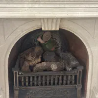 شومینه چدنی و مشعل
