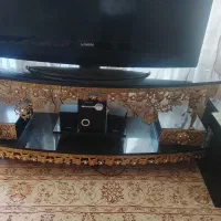 میز تلویزیون برنز دست ساز محکم گل آفتاب گردان