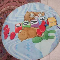 فرش کودک با قطر ۱ونیم|فرش|ساری, |دیوار