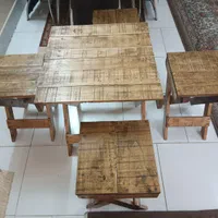 میزو صندلی تاشو چوبی|میز و صندلی غذاخوری|اصفهان, شیخ اشراق|دیوار