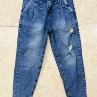 شلوار جین کتان پارچه ای در حد نو سایز ۴۰|لباس|تهران, شهرک کوهسار|دیوار