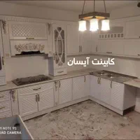 کابینت ایسان ممبران عسلی ویترین بلند کد(۸۸۷)