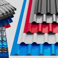 ورق رنگی گالوانیزه رنگی ذوزنقه کرکره .سیاه .آجدار