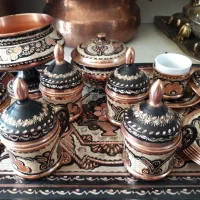 ست۲۵پارچه سماور الماس تراش زغالی برقی|کلکسیون اشیاء عتیقه|تهران, جردن|دیوار