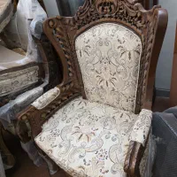 مبلمان چوبی و ویترین چوبی در حد نو|مبلمان خانگی و میز عسلی|اصفهان, سرتاوه|دیوار