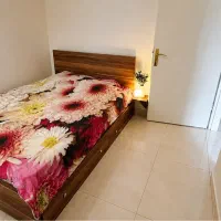 تخت خواب دو نفره ۱۶۰ همراه با تشک فنری