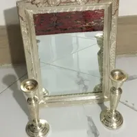 آینه و شمعدان طرح نقره