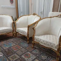 مبل سلطنتی ۹نفره فرانسوی وراحتی ۷نفره|مبلمان خانگی و میز عسلی|کاشمر, |دیوار
