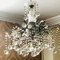 لوستر6شاخه کریستالی