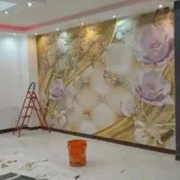 نصب نصاب کاغذ دیواری نقاشی تمام نقاط|خدمات پیشه و مهارت|تهران, اباذر|دیوار