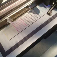 پلاتر اچ پی ۵۰۰ پلاس سالم در حال کار