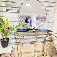 آینه کنسول  .طلایی فورتیک