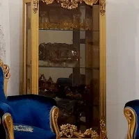 ویترین بوفه  طلایی در حد نو|بوفه، ویترین، کنسول|فردیس, فردیس|دیوار