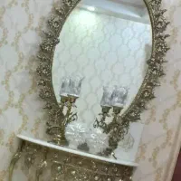 آیینه شمعدان سایز بزرگ برنزی