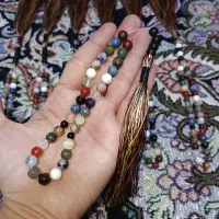 تسبیح اصل با سنگهای مختلف سایز ۸