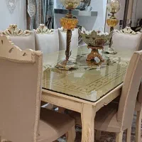 میز غذاخوری چوبی راش ۸نفره