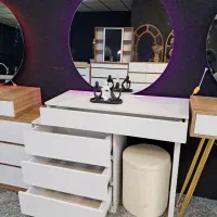 میز آرایش اسپرت با پاف آینه بک لایت اقساط کالا برگ