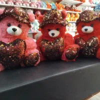 عروسک خرس کلاهدار