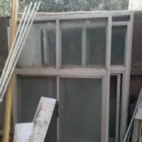 دروپنجره الومنیوم ضایعات سالم وغیر سالم درب منزل