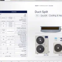 داکت اسپلیت ۳۶۰۰۰ سرمایشی و گرمایشی کم‌مصرف