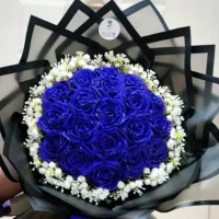 گل های روبانی دست ساز زیبا جاودان