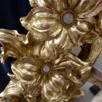 ساعت کنار سالنی طلایی|ساعت دیواری و تزئینی|کرج, شهرک جهان‌نما|دیوار