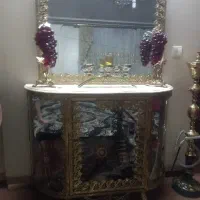 میز تی وی آیینه کنسول ساعت ایستاده..برنز برنجی