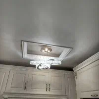 لوستر سقفی تمام کریستال بدنه استیل اس ام دی|لوستر و چراغ آویز|فردیس, شهرک هفده شهریور|دیوار