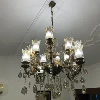 لوستر برنجی ۸ شاخه