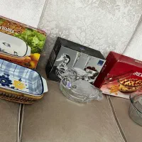 تابه مرغ خوری گل پنبه، پیرکس و شکلات خوری