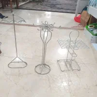 شلف فلزی جای کفگیر و ملاقه و جای قاشقو چنگال