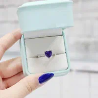 انگشتر قلب نقره روکش طلا پینک صورتی آی اولدوز کد۰۹|بدلیجات|تبریز, |دیوار