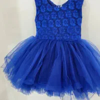 لباس عروس دخترانه آبی کاربنی مناسب ۲ تا ۴ سال|کفش و لباس بچه|خاوران, |دیوار