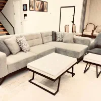 راحتی طرح L|مبلمان خانگی و میز عسلی|ابهر, |دیوار