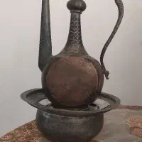 آفتابه لگن مسی قدیمی عتیقه