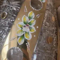 گلدان کریستال /اصل /جام /بزرگ طلاکوب|صنایع دستی و سایر لوازم تزئینی|قم, زنبیل آباد|دیوار