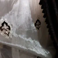 ۲عدد پرده با۲تاکتیبه وموکت|پرده، رانر، رومیزی|اهواز, مستغلات|دیوار