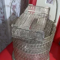 سطل و جا دستمال سیلور