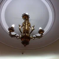 لوستر برنز چهار شاخه|لوستر و چراغ آویز|تهران, سلسبیل شمالی|دیوار