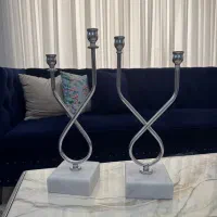 جا شمعی با پایه سنگی