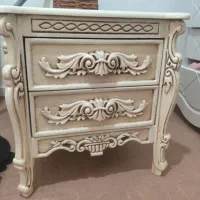 تخت خواب دو نفره چوب راش|تخت و سرویس خواب|وحیدیه, |دیوار