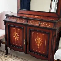 اینه کنسول چوب عروس